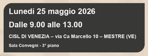 SEMINARIO LUNEDI' 25 MAGGIO 2026